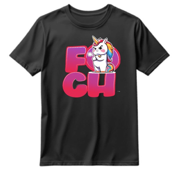 Second image of Koszulka damska Foch jednorożec obrażony