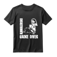koszulka czarna męska kawalerski game over