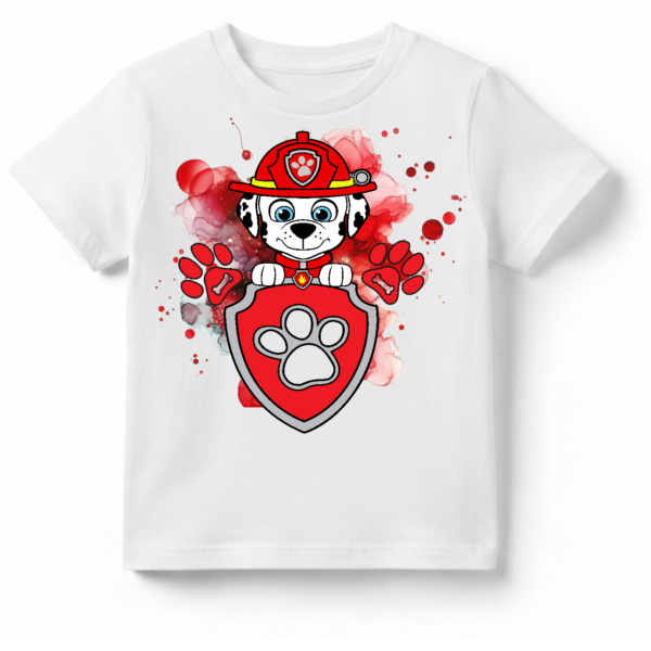 Koszulka dziecięca Premium - Bajka Psi Patrol Marshall Pieski