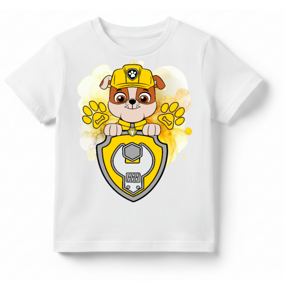 Koszulka dziecięca Premium - Bajka Psi Patrol Rubble Pieski