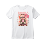 koszulka urodzinowa biała szop kobieta po 50