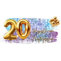 kubek urodziny urodzinowe złote balony wszystkiego najlepszego