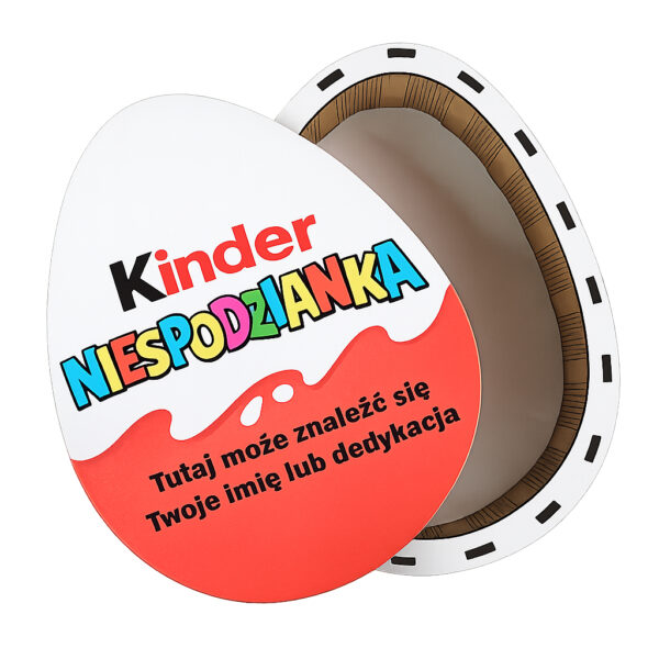 Drewniane pudełko prezentowe - jajko niespodzianka