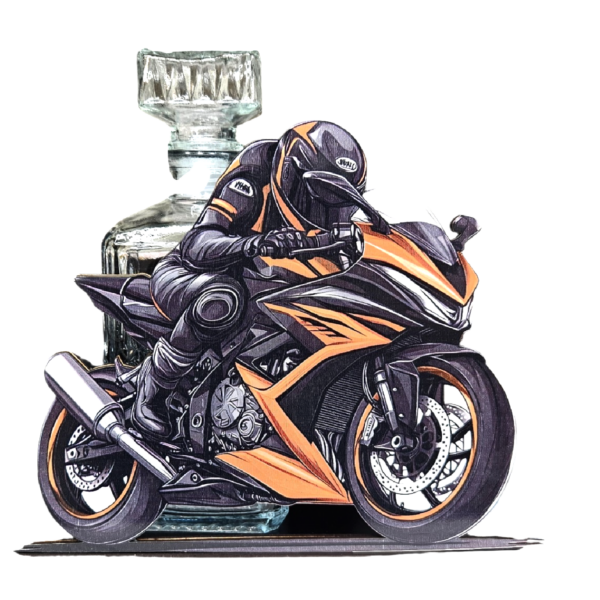 Karafka personalizowana -różne wzory- Zestaw dla motocyklisty. Motocykl.